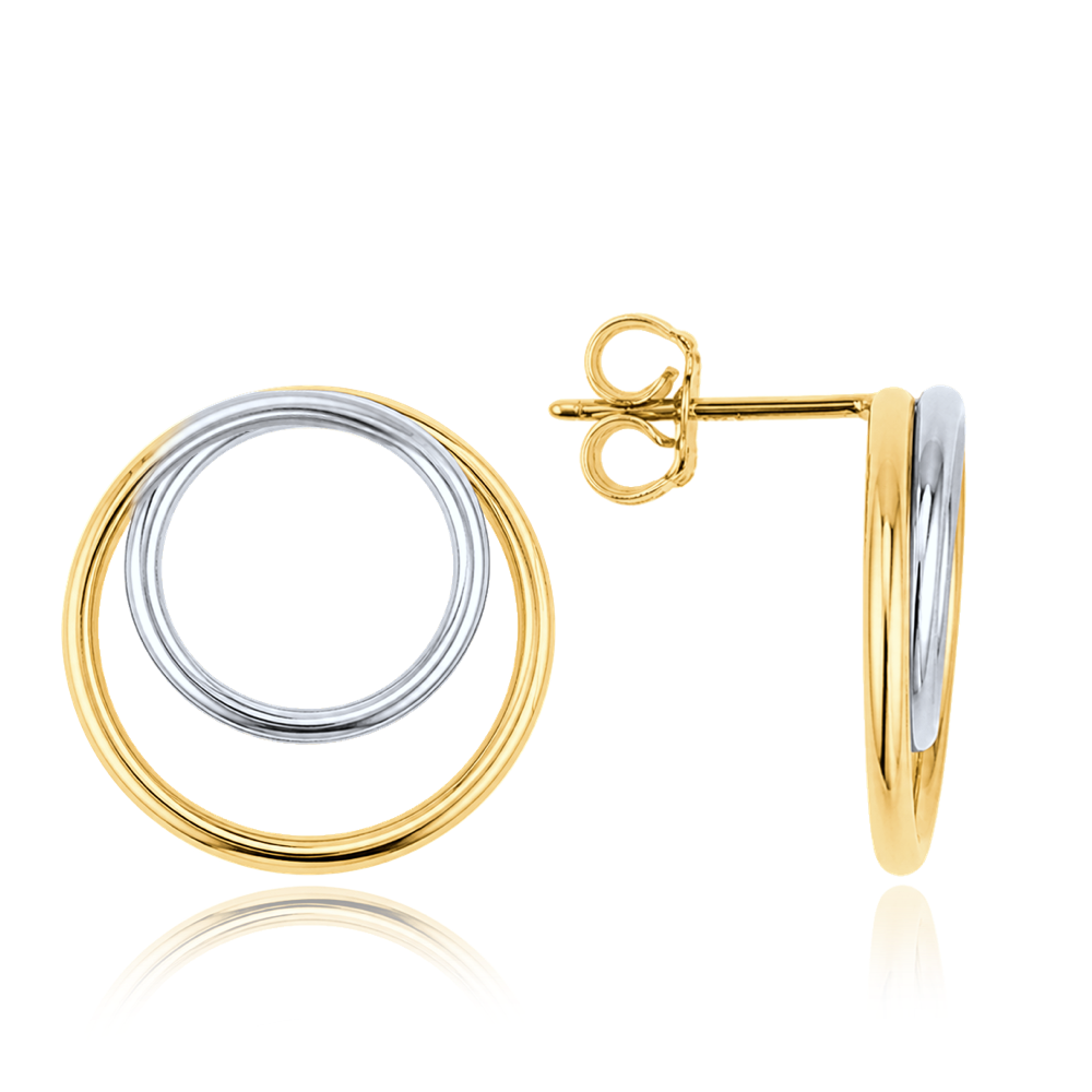 MINET Elegantní zlaté náušnice Au 585/1000 1,85g